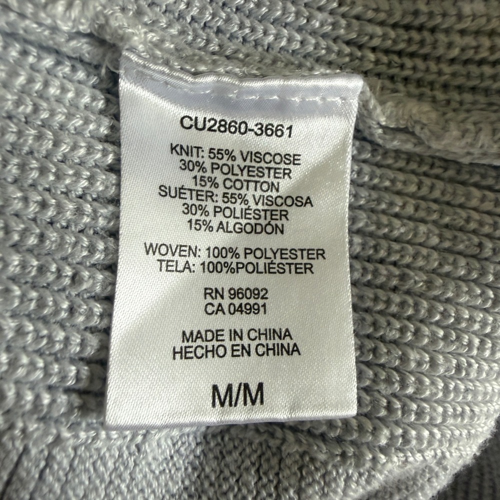 Nautica Womens White Blue Striped Cotton Crewneck‎ Pullover Sweater Size S